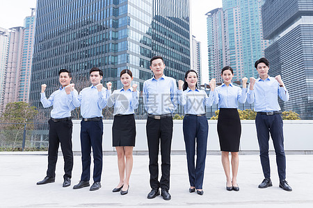 企業(yè)團隊藍領加油形象