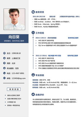 網(wǎng)絡(luò)工程專業(yè)軟件開(kāi)發(fā)工程師簡(jiǎn)歷模板